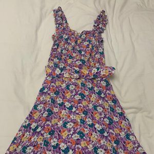 Faithfull the Brand Mid Summer Mini Dress Nefeli Floral - Size 4 / SMALL